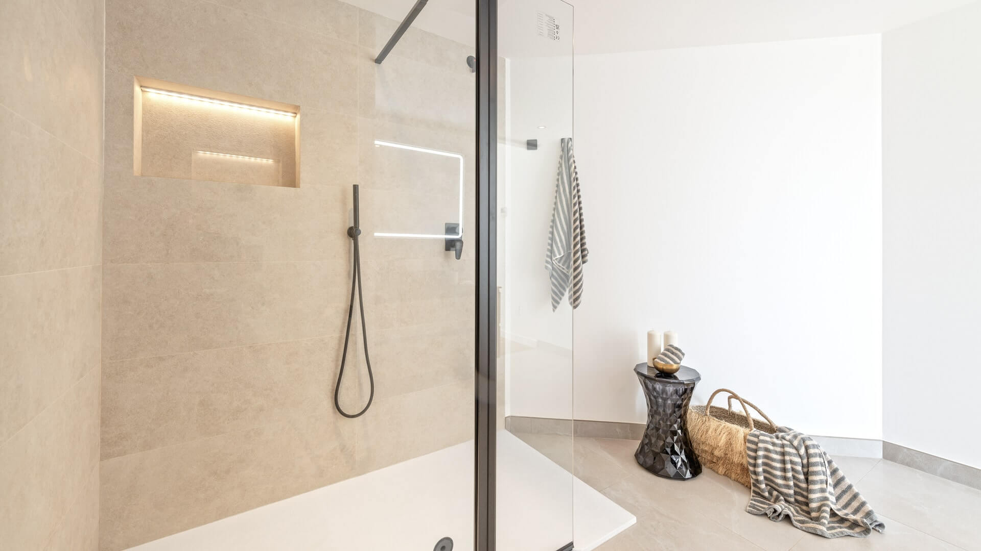 modern shower